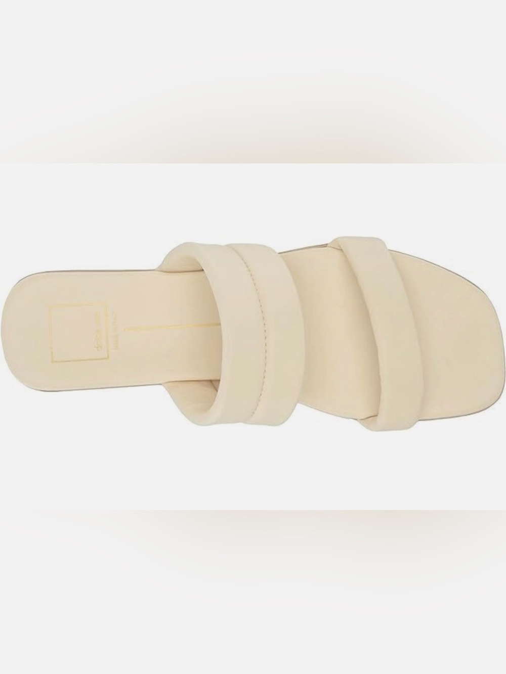 Dolce Vita Adore Slide Sandals SZ 6 1/2 Color Cream